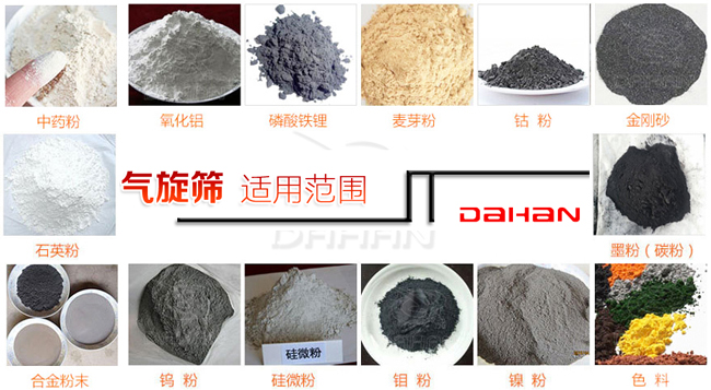 卧式气旋筛应用物料